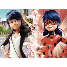 45 Teile Puzzle: Marinette gegen Lady Bug, Miraculous