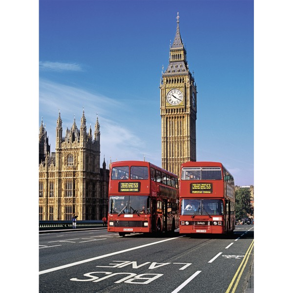 Puzzle 500 pièces : Voyage à Londres - Nathan-Ravensburger-87111