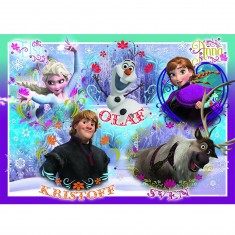 Puzzle 60 pièces :  La Reine des Neiges (Frozen) : Bienvenue au Royaume d'Arendelle