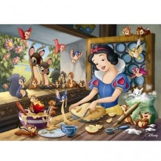 Puzzle 60 pièces - Blanche Neige fait de la pâtisserie