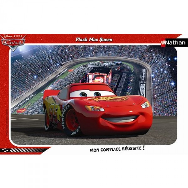 Puzzle cadre - 15 pièces - Cars : Flash McQueen - Nathan-Ravensburger-86046