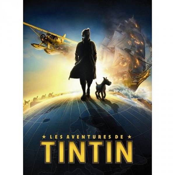 Puzzle 500 pièces - Les aventures de Tintin : Affiche - Nathan-Ravensburger-87197
