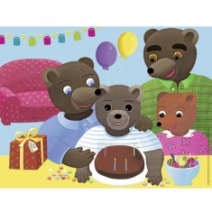 Puzzle 30 pièces : L'anniversaire de Petit Ours Brun