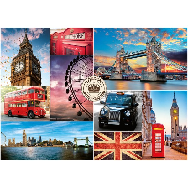 1000 pieces puzzle: Visit of London - Nathan-876327