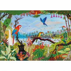 1500 pieces puzzle: animated jungle