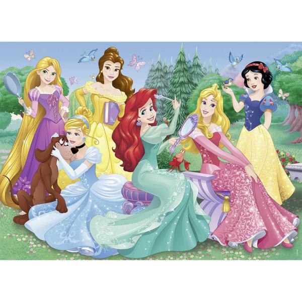 45 piece puzzle: Meeting the Disney princesses - Nathan-Ravensburger-86537