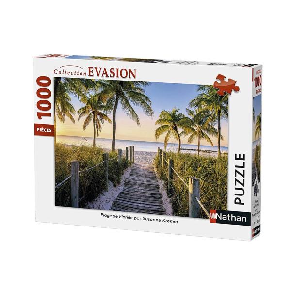 1000 pieces puzzle: Florida beach - Nathan-87547
