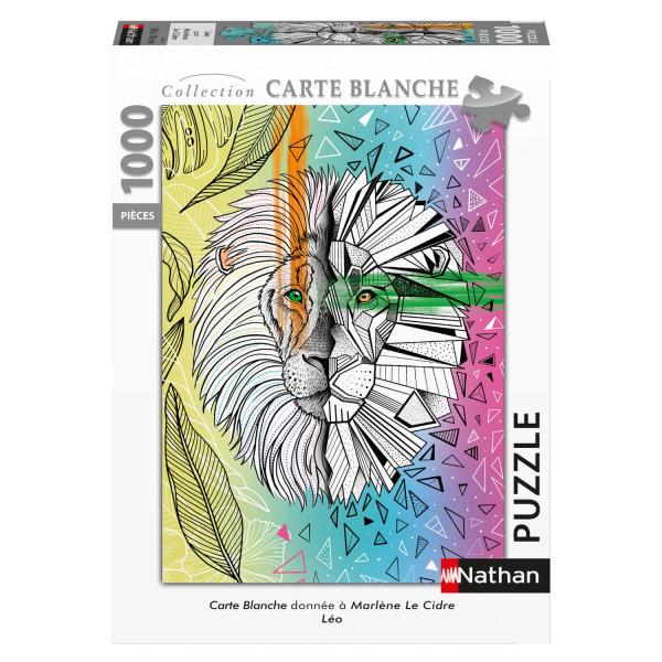 Puzzle 1000 pièces : Carte Blanche : Léo , Marlène Le Cidre  - Nathan-Ravensburger-87647