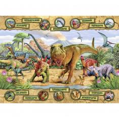 Puzzle 150 pièces : Les espèces de dinosaures