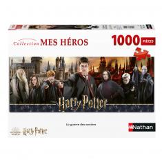 Puzzle 1000 pièces panoramique : Harry potter : La guerre des sorciers