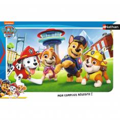 Puzzle Cadre 15 pièces :  Les chiots de la Pat’Patrouille (Paw Patrol)