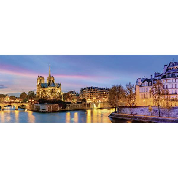 1000 pieces panoramic puzzle: Panorama of Paris - Nathan-87577