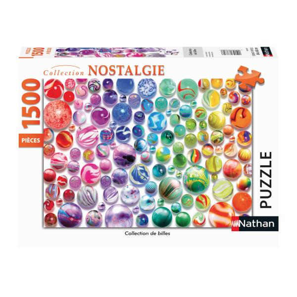 1500 pieces puzzle: collection of marbles - Nathan-Ravensburger-87814