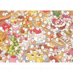 Puzzle 1000 pièces : Desserts gourmands, Molang