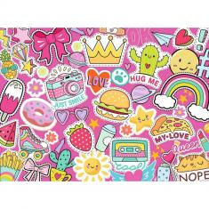 Puzzle 150 pièces : Pop, Fun & Stickers 