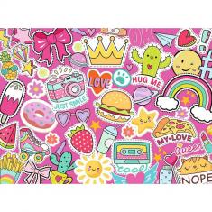 Puzzle 150 pieces: Pop, Fun & Stickers