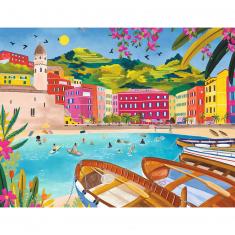 Puzzle 2000 Teile: Traumtag in Vernazza, Nolwenn Denis (Carte Blanche Collection)