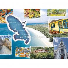 Puzzle 500 Teile: Postkarte von Martinique