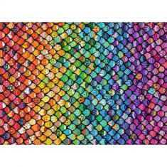 Puzzle 500 pièces : Poiskaïï arc-en-ciel - Maluzelle 