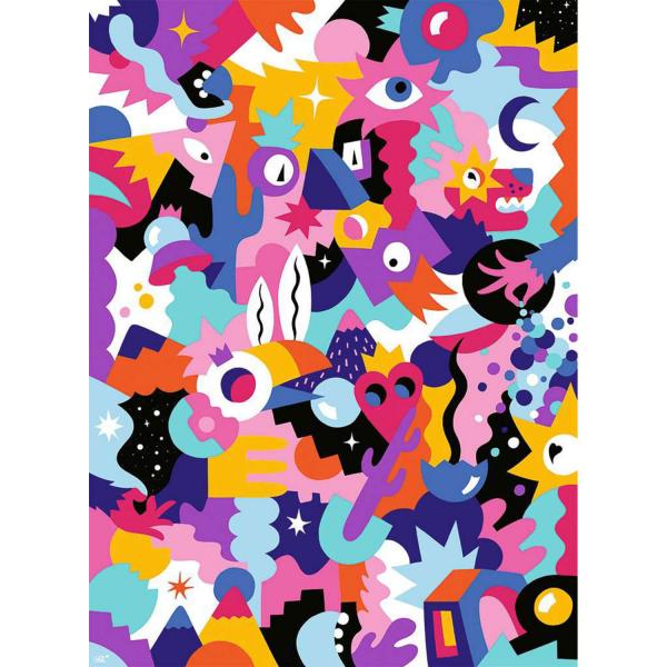 puzzle de 500 piezas - Amor tropical - Nathan-Ravensburger-87320