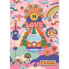 Puzzle 1000 pièces : Hippie style - Cha cha Pop 