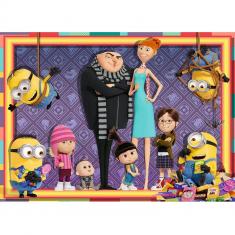 Puzzle 100 pieces : Despicable Me 4 - family photo