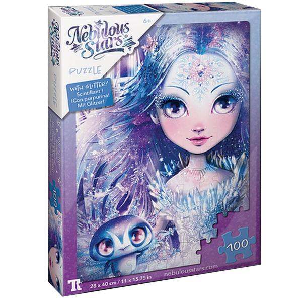 100-teiliges Glitzerpuzzle: Iceana und Blizzia - NebulousStars-NS11653