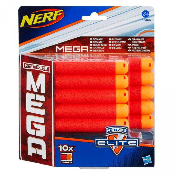 Recharges de 10 fléchettes : Nerf Méga Elite - Hasbro-A4368