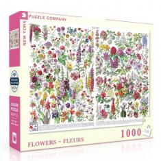 1000 piece puzzle : Flowers - Fleurs