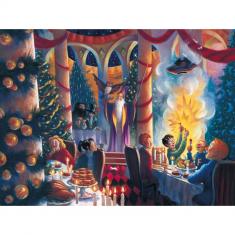 Puzzle 500 pièces : Harry Potter : Christmas at Hogwarts