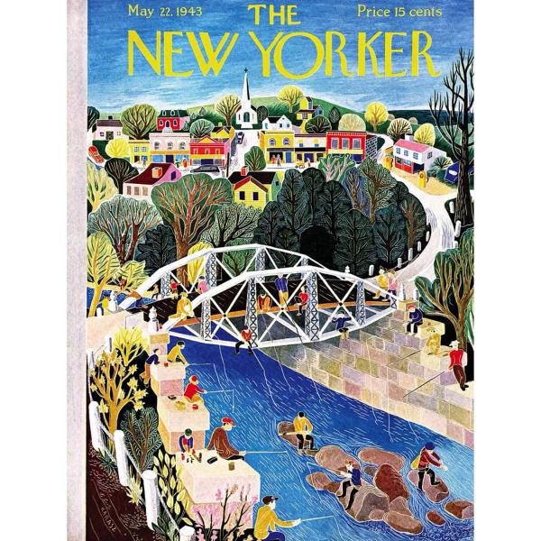 1000 piece puzzle : Fishing Bridge - Newyork-NPZNY2143