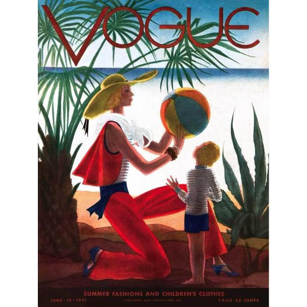 1000 piece puzzle :  Vogue : Mother and Son - Newyork-NPZVG2278