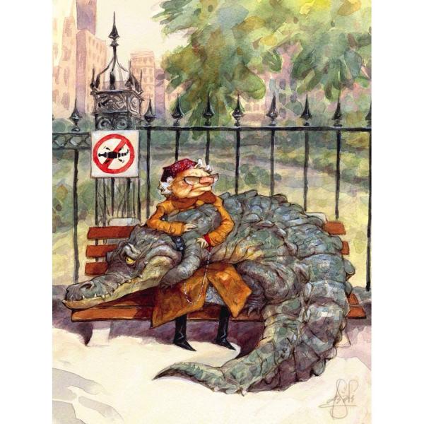 Puzzle 500 pièces : Larmes de crocodile - Newyork-NY087