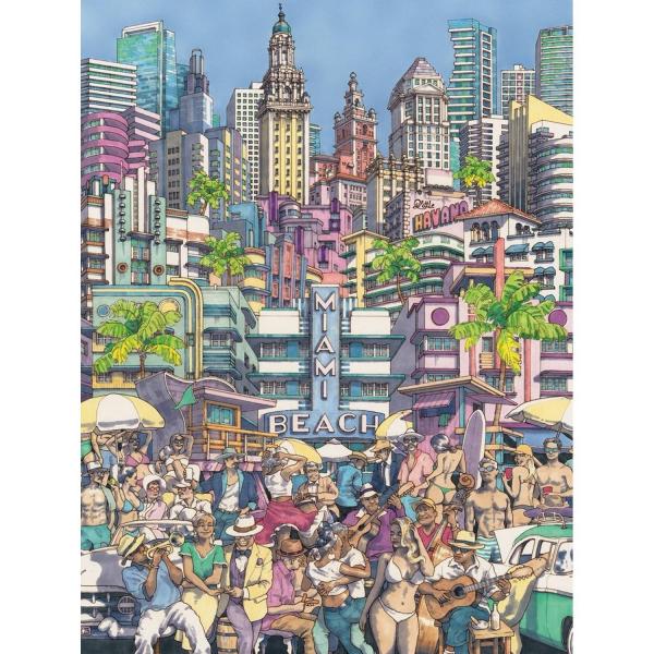  Puzzle 500 pièces : La ville baignée de soleil - NYPNPZMT2422