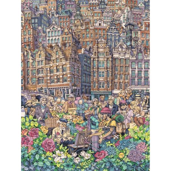 Puzzle 1000 pieces : Dam Charming City   - NYPNPZMT2426