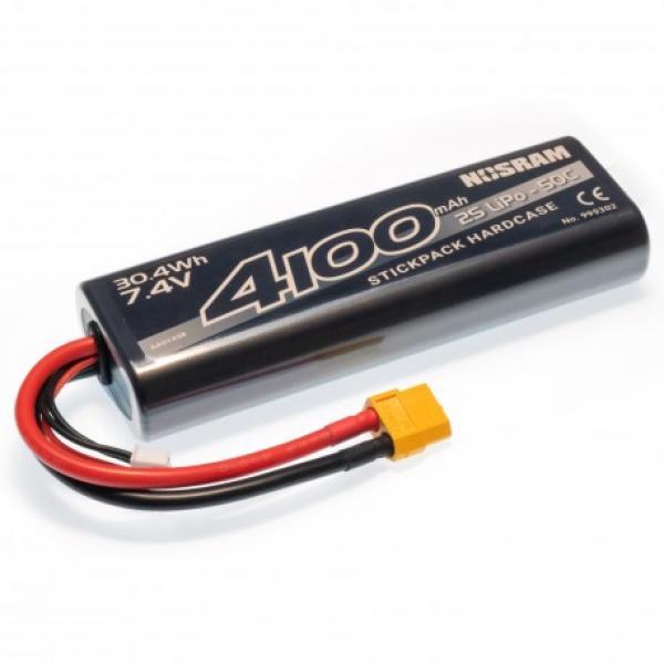 Lipo Stickpack hardcase 7,4V 4100mAh 50C - XT60 plug - NOS999302-XT60