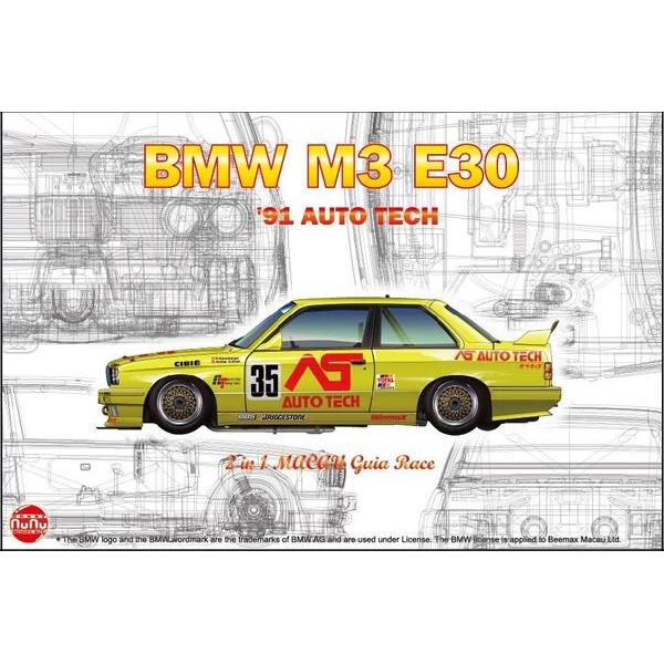 BMW M3 E30 Gr.A 91 AUTO TECH - 1:24e - NUNU-BEEMAX - PN24014