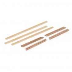 Accessoires pour maquette de bateau en bois : Kit escaliers 9 marches