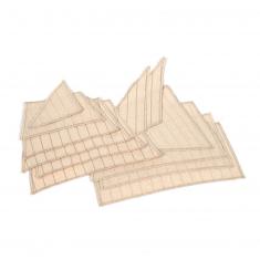 Wooden model ship accessories: Sails for the whaling ship Essex