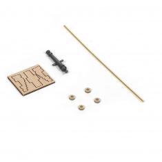 Accessories for wooden ship model: Complete barrel
