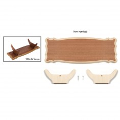 Accessoire pour maquette : Socle pour maquette de bateau en bois - 39 x 14,5 cm