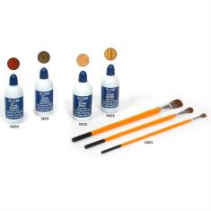 Pack colorants et pinceaux pour maquette en bois