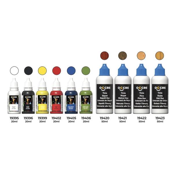 Pack de 6 peintures de base avec colorants  - Occre-90547