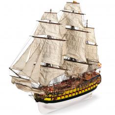 Maqueta de barco de madera: San Ildefonso