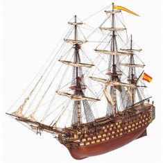 Schiffsmodell aus Holz: Santisima Trinidad