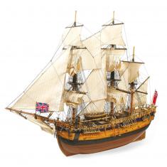 Wooden ship model: Endeavor