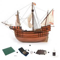 Maquette bateau en bois: Starter Pack - Santa Maria