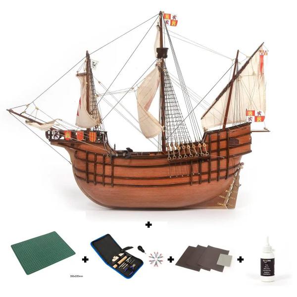 Maquette bateau en bois: Starter Pack - Santa Maria - Occre-12010S