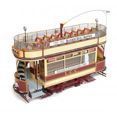 Straßenbahnmodell aus Holz: London