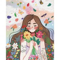 Puzzle de 500 piezas: Serenata Floreciente